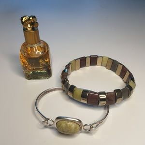 Vintage gemstone bracelet set